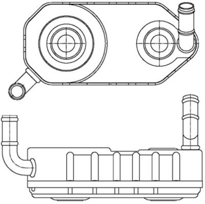 Eļļas radiators, Automātiskā pārnesumkārba MAHLE CLC 177 000S