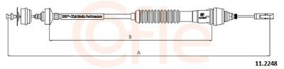 Трос, управление сцеплением COFLE 92.11.2248