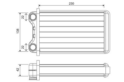 Теплообменник, отопление салона VALEO 812255