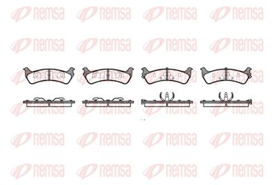 Bremžu uzliku kompl., Disku bremzes REMSA 0617.12