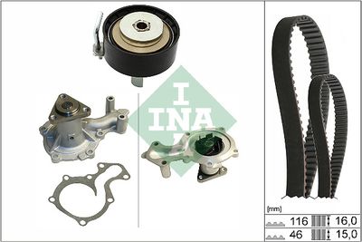 Ūdenssūknis + Zobsiksnas komplekts Schaeffler INA 530 0745 30