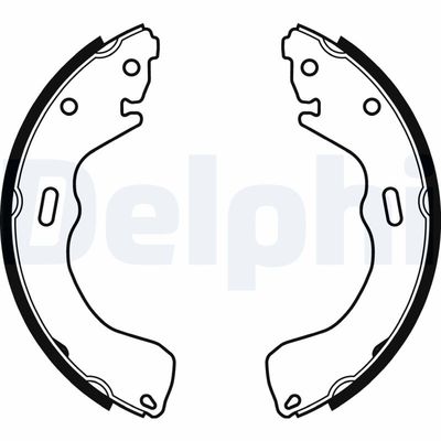 Комплект тормозных колодок DELPHI LS1963