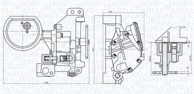 Масляный насос MAGNETI MARELLI 351516000102