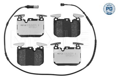 Bremžu uzliku kompl., Disku bremzes MEYLE 025 250 2818/PD