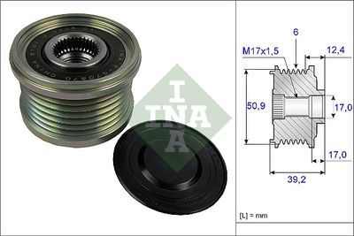 Ģeneratora brīvgaitas mehānisms Schaeffler INA 535 0247 10