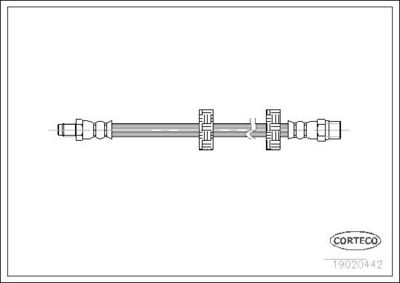 Тормозной шланг CORTECO 19020442