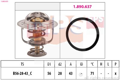 Termostats, Dzesēšanas šķidrums EPS 1.880.650