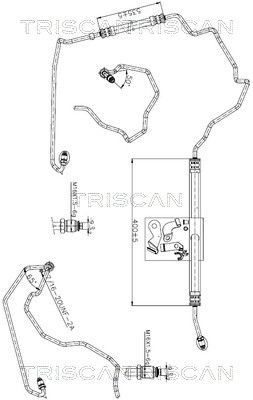 Hidrauliskā šļūtene, Stūres iekārta TRISCAN 8516 25006