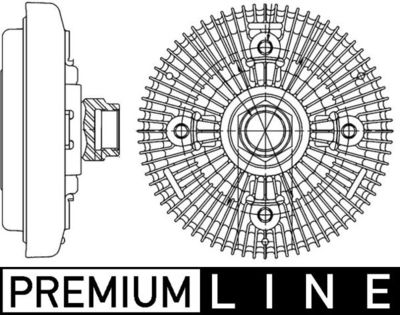 Сцепление, вентилятор радиатора MAHLE CFC 206 000P