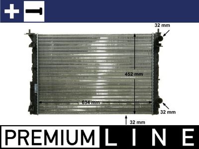 Радиатор, охлаждение двигателя MAHLE CR 311 000P