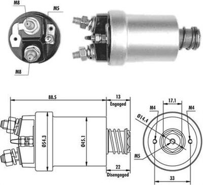 Ievilcējrelejs, Starteris MAGNETI MARELLI 940113050378