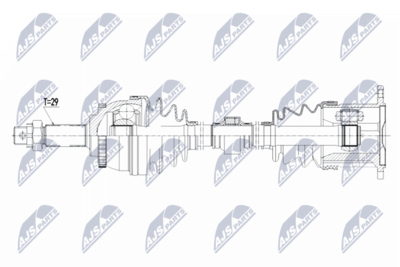 Piedziņas vārpsta NTY NPW-NS-066