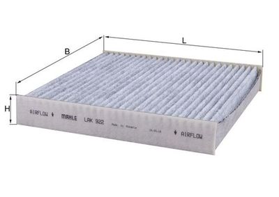 Фильтр, воздух во внутренном пространстве MAHLE LAK 922