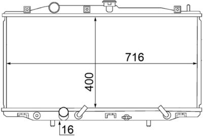 Radiators, Motora dzesēšanas sistēma MAHLE CR 1462 000S