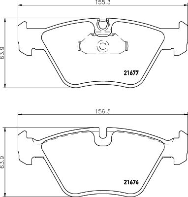 HELLA PAGID 8DB355007961 Bremžu uzliku kompl