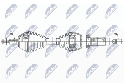Приводной вал NTY NPW-FR-157