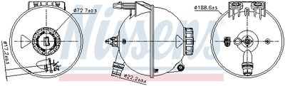 Компенсационный бак, охлаждающая жидкость NISSENS 996309