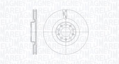 Тормозной диск MAGNETI MARELLI 361302040674