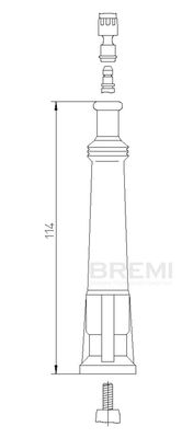 Вилка, свеча зажигания BREMI 13213/5