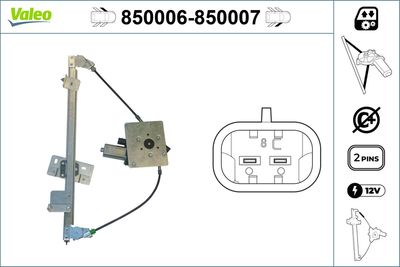 Стеклоподъемник VALEO 850006