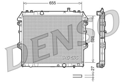 Radiators, Motora dzesēšanas sistēma DENSO DRM50039
