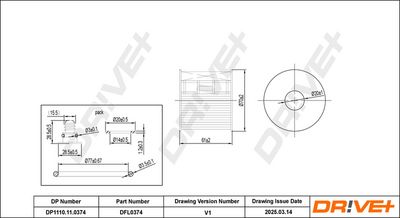 Масляный фильтр Dr!ve+ DP1110.11.0374
