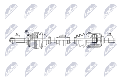 Piedziņas vārpsta NTY NPW-HY-646