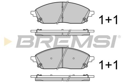 Bremžu uzliku kompl., Disku bremzes BREMSI BP3972CE