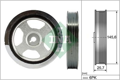 Ременный шкив, коленчатый вал Schaeffler INA 544 0176 10