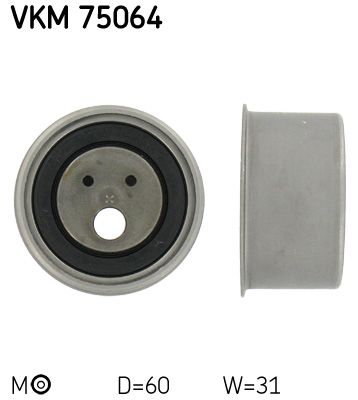 Натяжной ролик, ремень ГРМ SKF VKM 75064
