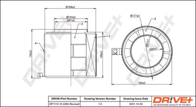 Воздушный фильтр Dr!ve+ DP1110.10.0265