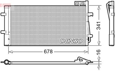 Конденсатор, кондиционер DENSO DCN02035