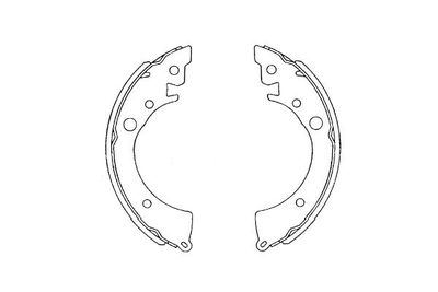 Bremžu loku komplekts KAVO PARTS KBS-2905