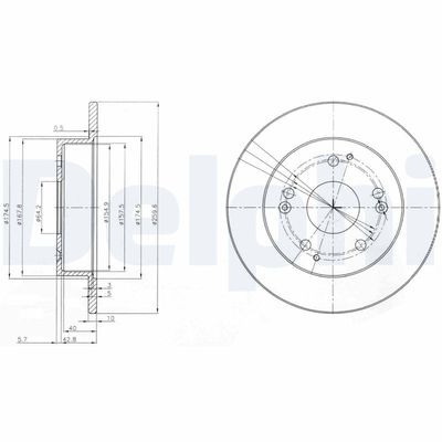 Bremžu diski DELPHI BG3746