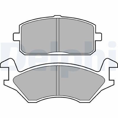 Bremžu uzliku kompl., Disku bremzes DELPHI LP169