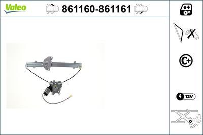 Стеклоподъемник VALEO 861160