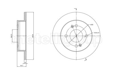 Тормозной диск METELLI 23-1761C