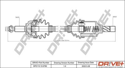 Приводной вал Dr!ve+ DP2110.10.0780