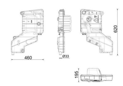 Компенсационный бак, охлаждающая жидкость MAHLE CRT287000P