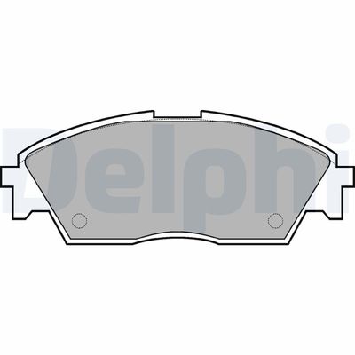 Комплект тормозных колодок, дисковый тормоз DELPHI LP605