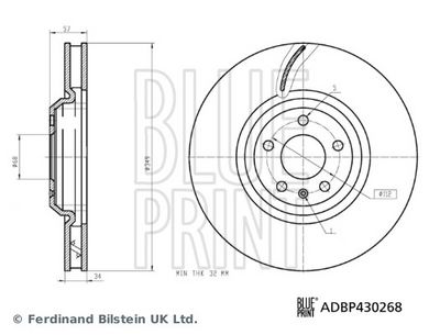 Bremžu diski BLUE PRINT ADBP430268