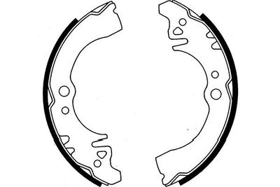 Bremžu loku komplekts KAVO PARTS KBS-1915