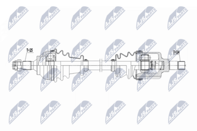 Приводной вал NTY NPW-CT-153