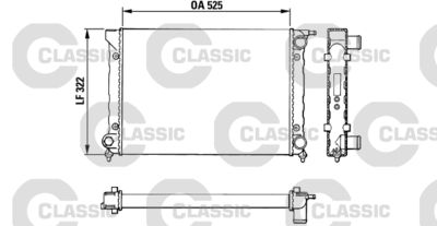 Radiators, Motora dzesēšanas sistēma VALEO 383727
