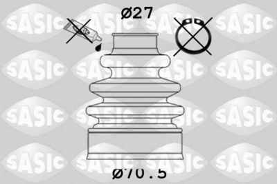 Комплект пыльника, приводной вал SASIC 1009357