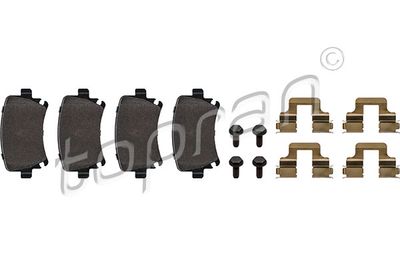 Комплект тормозных колодок, дисковый тормоз TOPRAN 111 055