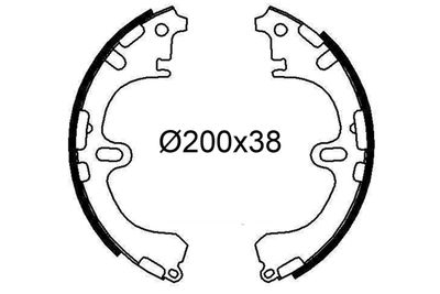 Bremžu loku komplekts VALEO 564249