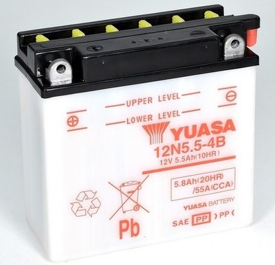 Startera akumulatoru baterija YUASA 12N5.5-4B