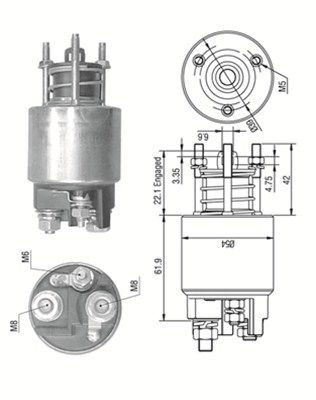 Ievilcējrelejs, Starteris MAGNETI MARELLI 940113050529