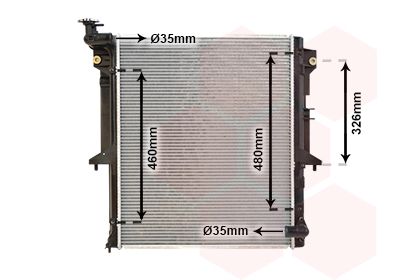 Radiators, Motora dzesēšanas sistēma VAN WEZEL 32002202